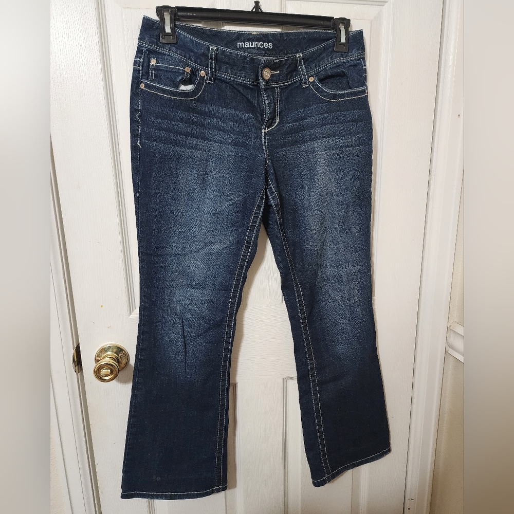 Maurices Indigo Wide Leg Jeans Size 7/8